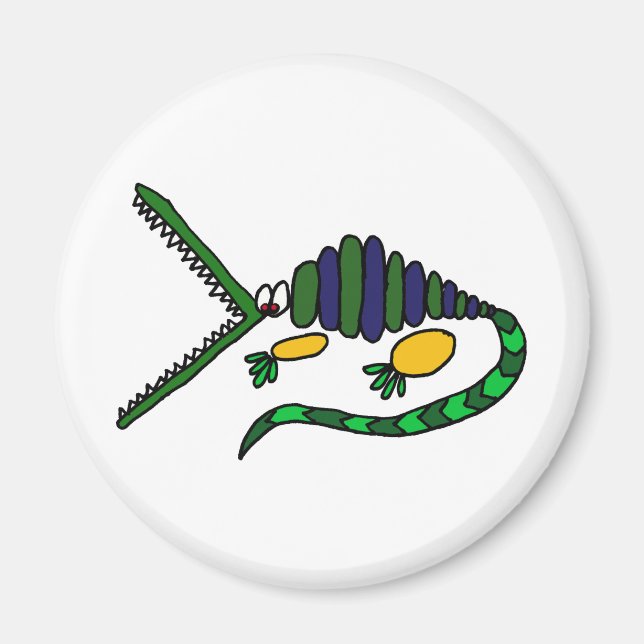 XX- Funky Krokodilartikel Magnet (Framsidan)