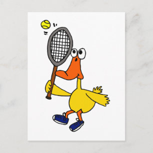 XX- Funny Anka Spelar Tennis Vykort