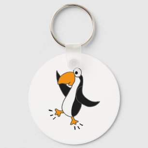 XX- Funny Dancing Penguin Tecknad Nyckelring