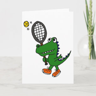 XX- Funny Gator Spelar tennis Kort