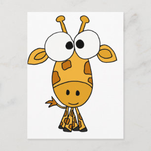 XX- Funny Giraffe Tecknad Vykort