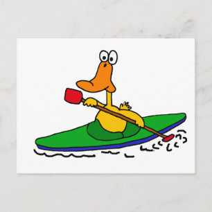 XX- Funny Kayaking Anka Vykort