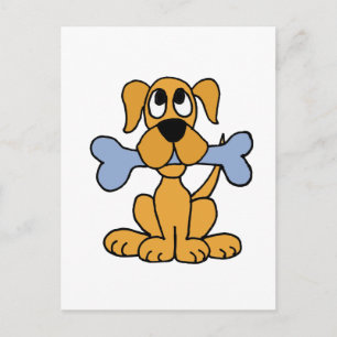 XX- Funny Puppy-Hund med benutformning Vykort