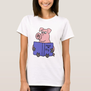 XX- grisläsning hur man flyger boken T-shirt