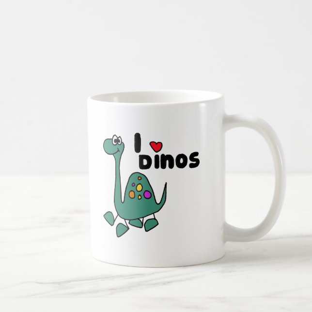 XX- gulligt älskar jag den Dinos designen Kaffemugg (Höger)