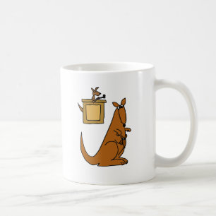 XX- kängurudomstoltecknad Kaffemugg