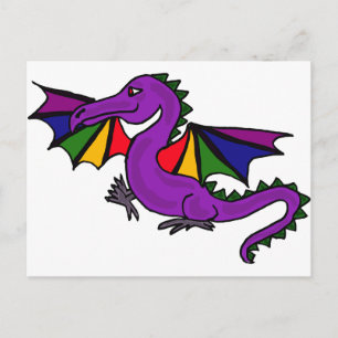 XX- Lila Dragon Vykort