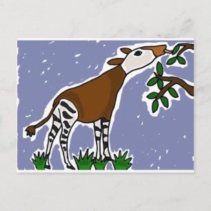 XX- Okapi Art-Tecknad Vykort