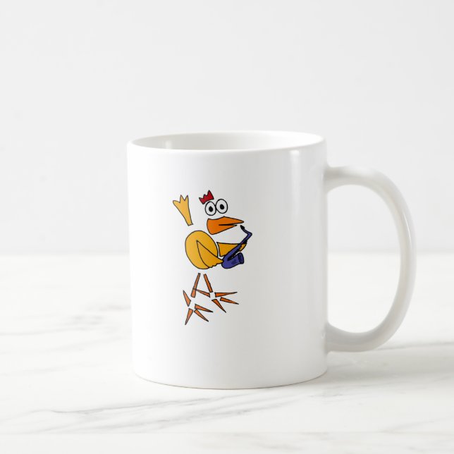 XX- rolig feg leka abstrakt konst för saxofon Kaffemugg (Höger)