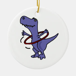 XX- rolig T-rex Dinosaur genom att använda den Julgransprydnad Keramik