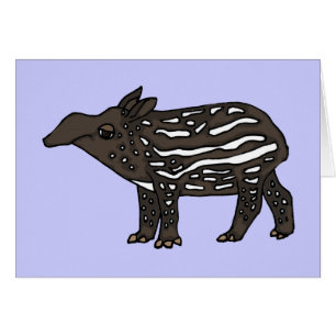 XX- rolig Tapirtecknad Hälsningskort