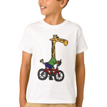 XX- rolig tecknad för giraffridningcykel