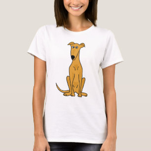 XX- rolig vinthundhundtecknad T-shirt