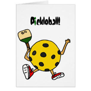 XX- roligt Pickleball tecken Hälsningskort