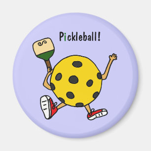 XX- roligt Pickleball tecken Magnet