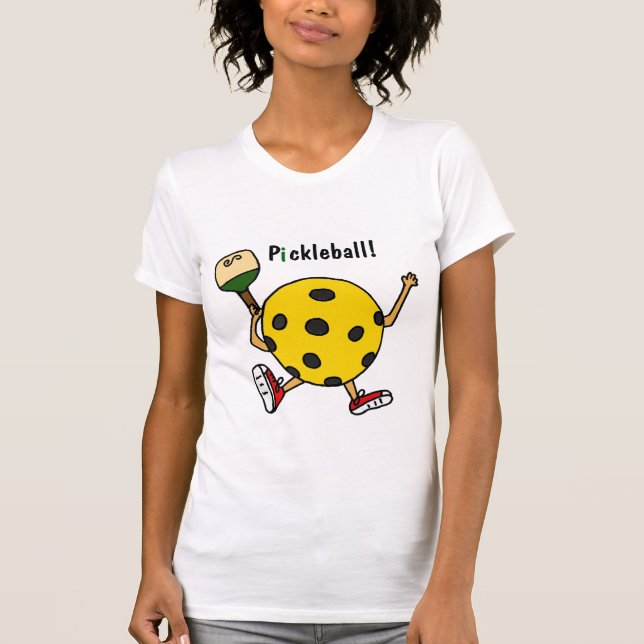 XX- roligt Pickleball tecken Tee Shirt (Framsida)
