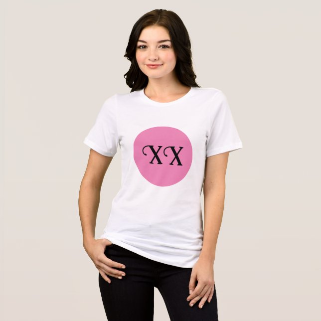 XX ROSA CIRCLE PRO KVINNOR T SHIRT (Framsida Full)