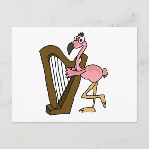 XX- Rosa Flamingo Spelare Vykort