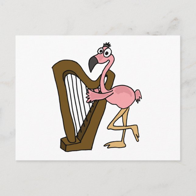 XX- Rosa Flamingo Spelare Vykort (Framsida)
