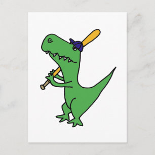 XX- T-rex Dinosaur som spelar basket Vykort
