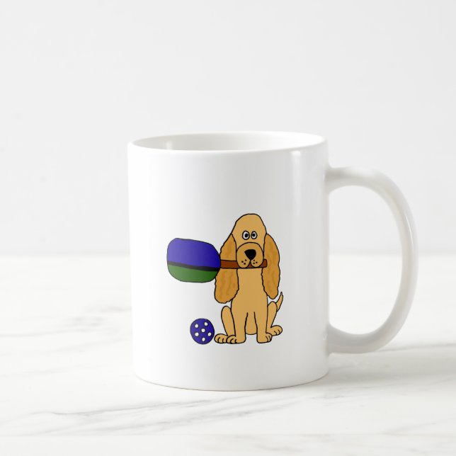 XX- tecknad för Pickleball cockerspanielSpaniel Kaffemugg (Höger)