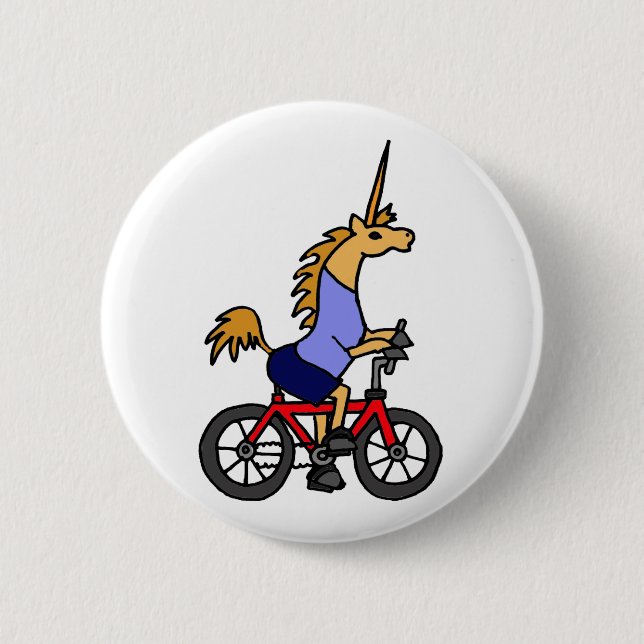 XX- tecknad för Unicornridningcykel Knapp (Framsida)