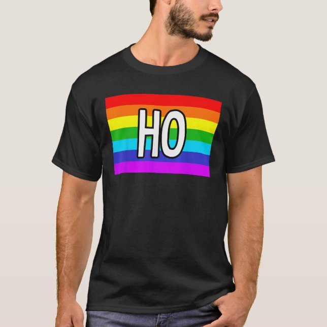 XXX Gay Gifts and LGBT Pride Stuff HO  T Shirt (Framsida)