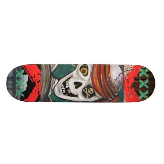 XXX skelett- piratSkateboard Mini Skateboard Bräda 18,5 Cm