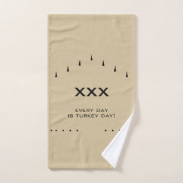 "XXX VARJE DAG ÄR TURKIDAGEN!" Bowling Ball Towel