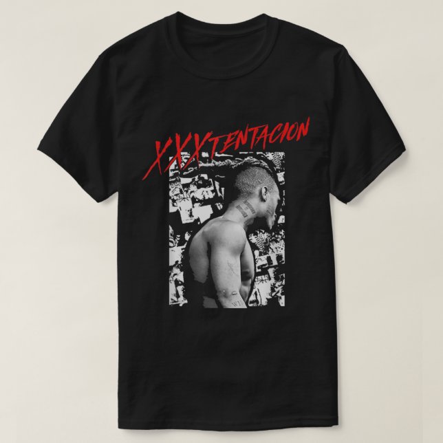 XXXTentacion Collage Black T Shirt (Design framsida)
