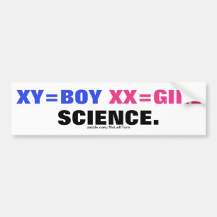 XY=Boy XX=Girl Is Science Bildekal