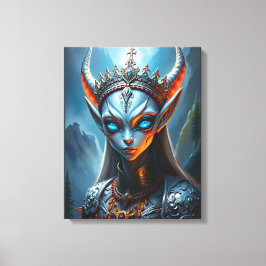Xylanthia det Hornprydda Oraklet - Episk Elfenfant Canvastryck