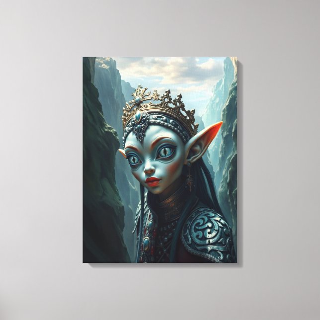 Xylariel den azurblå suveränen Fantasy Canvastryck (Framsida)