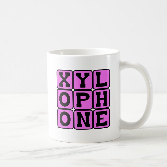 Xylofon, Musikinstrument Kaffemugg (Höger)
