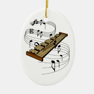 Xylofonprydnad Julgransprydnad Keramik