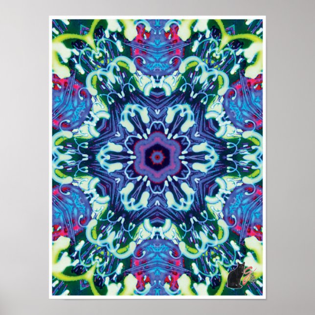 Xyloid Kinetic Collage Kaleidoscope Poster (Framsidan)