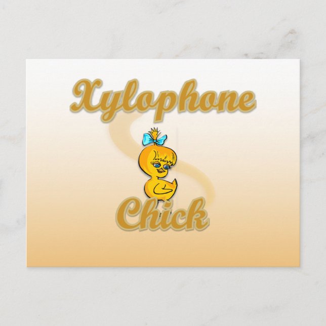 Xylophone-Chick Vykort (Framsida)