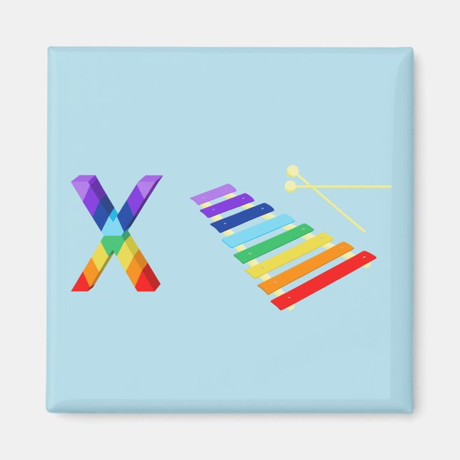 Xylophone Fridge Magnet (Framsidan)