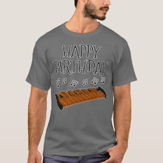 Xylophone Grattis på födelsedagen Percussion Teach T Shirt
