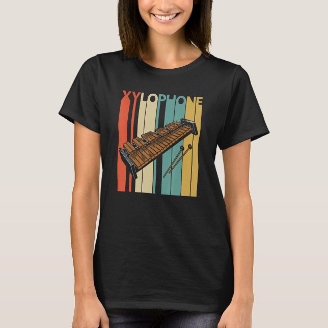 Xylophone Music Instrument T Shirt (Framsida)