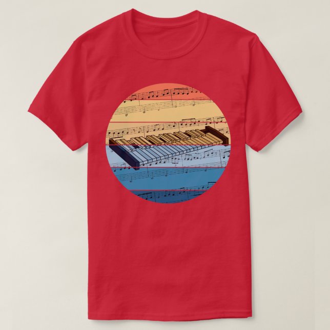 Xylophone Music Notation Xylofonist Percussionist T Shirt (Design framsida)