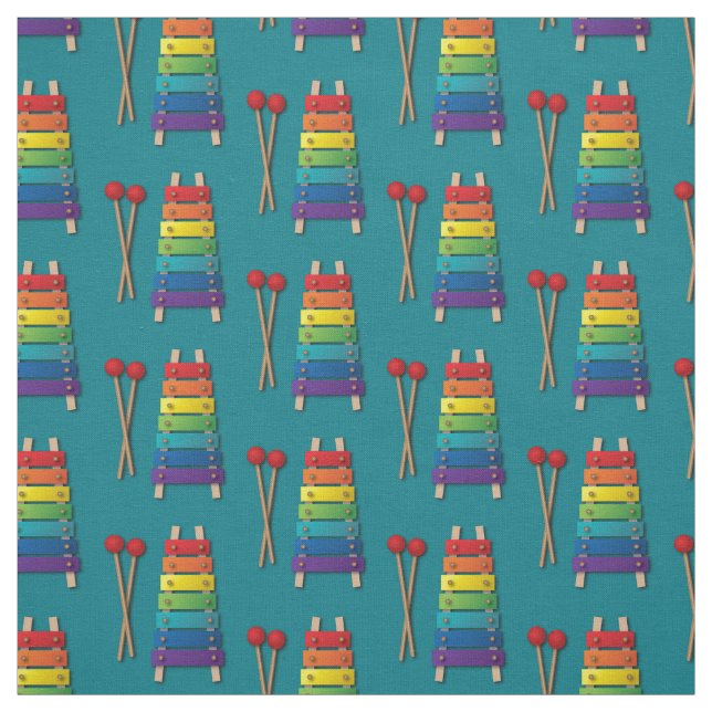 Xylophone Music Rainbow Kids Cute Tyg (Provkarta)