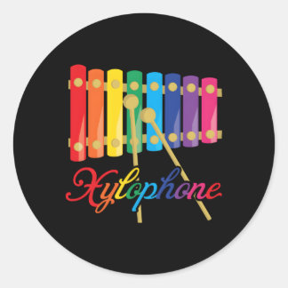 Xylophone Runt Klistermärke