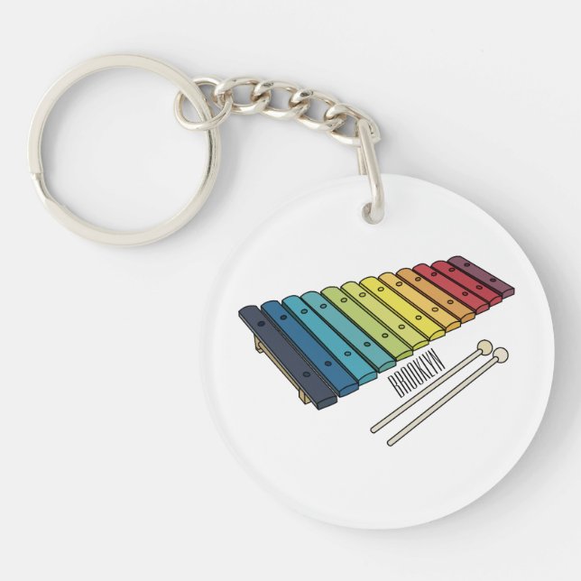 Xylophone-tecknad illustration (Framsidan)