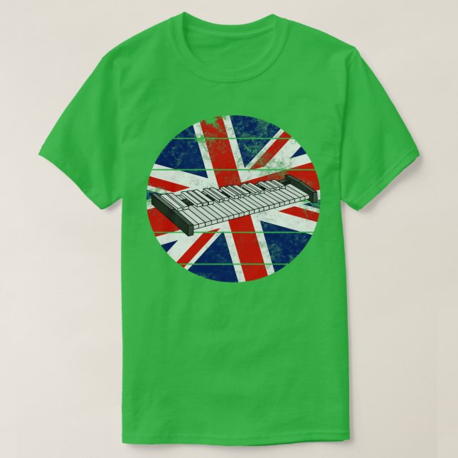 Xylophone UK Flagga Britain Xylophonist Percussion T Shirt (Design framsida)