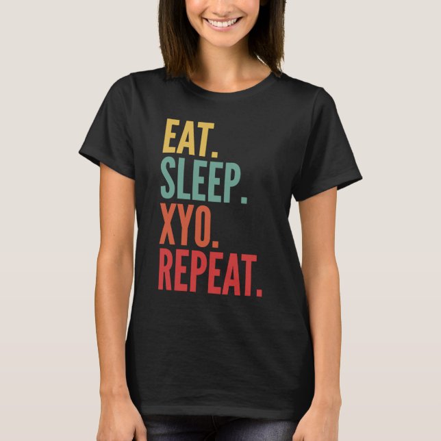 Xyo Crypto Eat Sviloläge Xyo Upprepa T Shirt (Framsida)