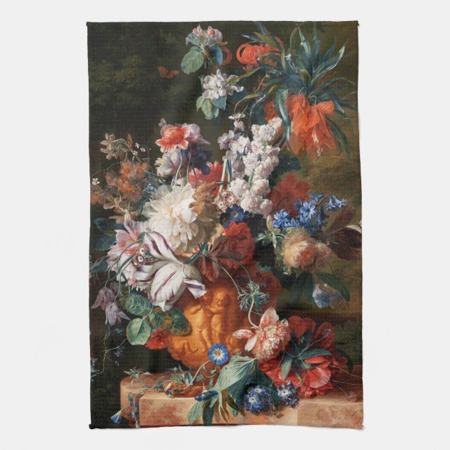 Xzendor7 Bouquet of Flowers by Jan van Huysum Kökshandduk (Vertikal)
