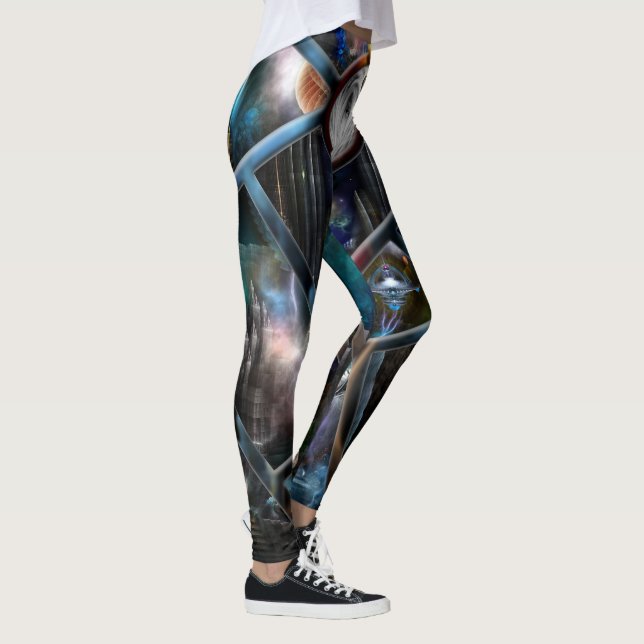 Xzendor7 Realm of Fractal Fantasies Matrix Legging (Höger)