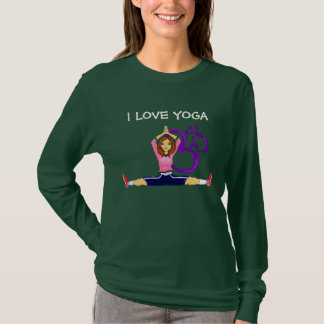 Y0GA-FLICKAN, ÄLSKAR JAG YOGA TRÖJA