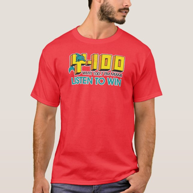 Y100 FM Miami Lyssna och Vinn T Shirt (Framsida)